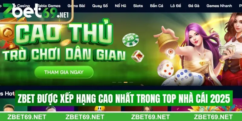 Zbet được xếp hạng cao nhất